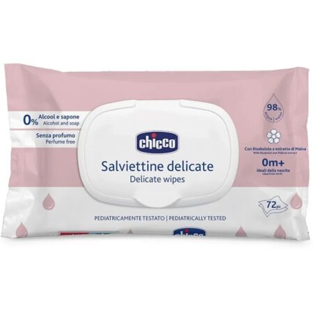 دستمال مرطوب کودک چیکو chicco مدل salviettine delicate
