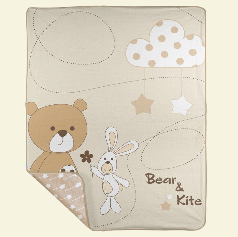 پتو دورپیچ نخی BEAR & KITE