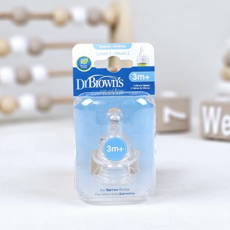 سرشیشه باریک 2 قطره تکی جعبه باز+3M دکتر براون DR BROWNS