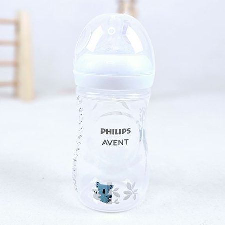 - شيشه شير اونت 260 ميل طرح دار كوالا و درخت   AVENT Natural Respons