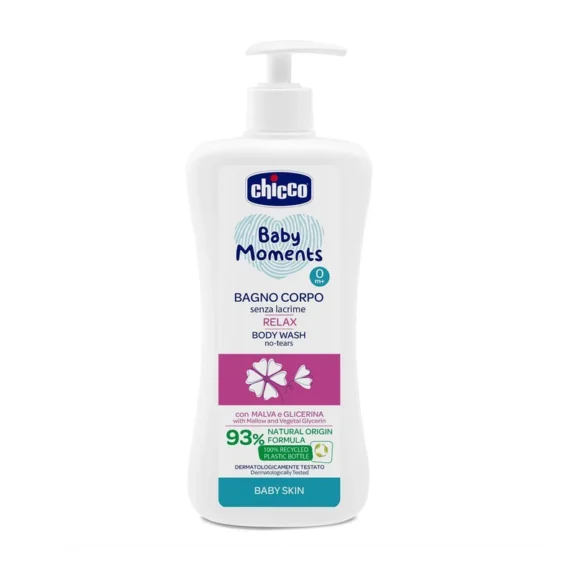 شامپو بدن چیکو chicco مدل relax حجم ۵۰۰ میلی لیتر